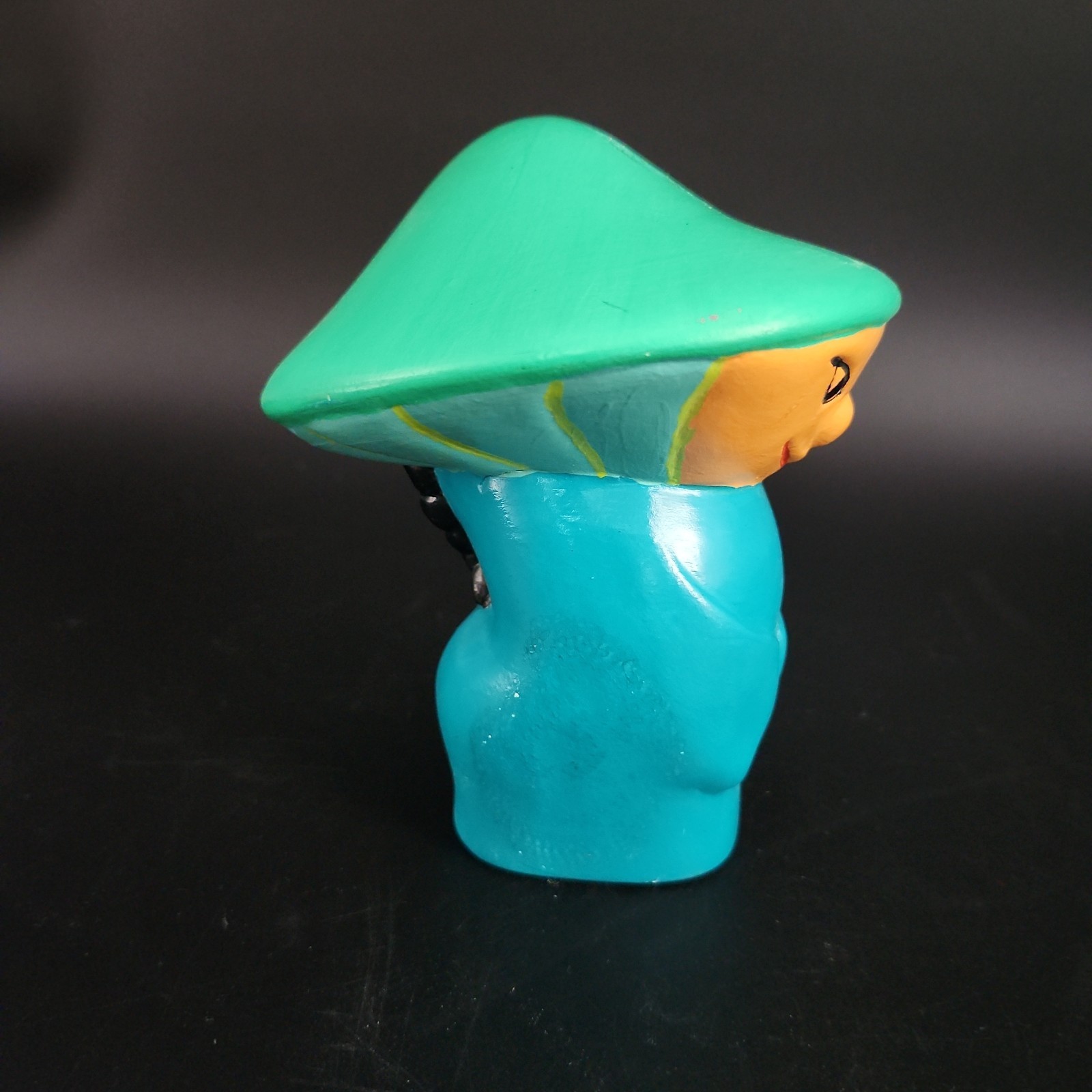 Vintage Mushroom Decorative Figurine Asian Figure Kitschy Figurine Unique
