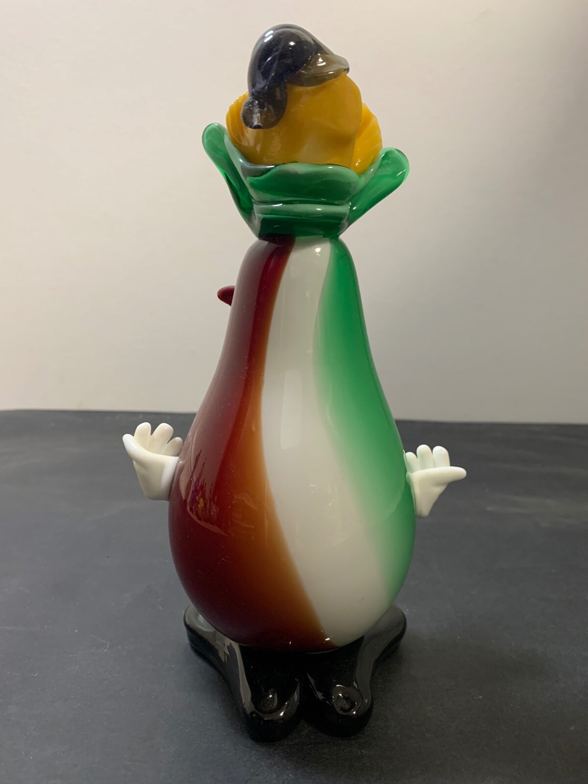 Vintage Murano Glass Clown Figurine. Hand Blown Glass. 1960-1969.