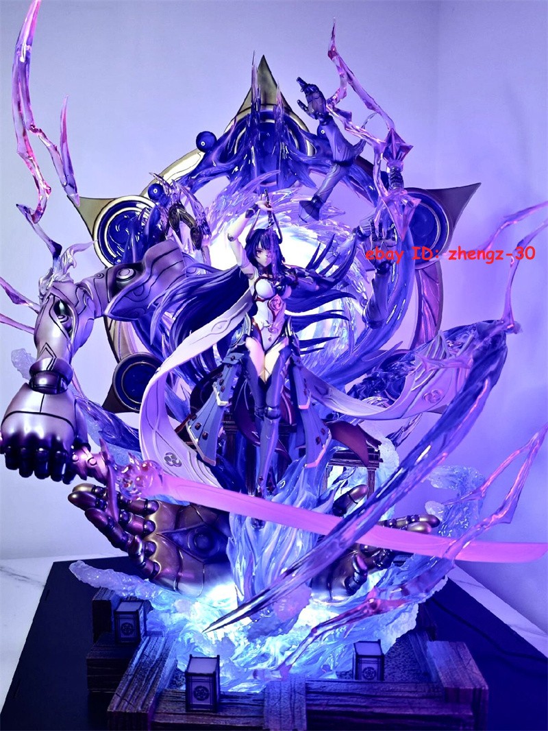 H60CM 1/6 Beelzebul Statue Model Raiden Shogun Figure Painted LED Collection NEW