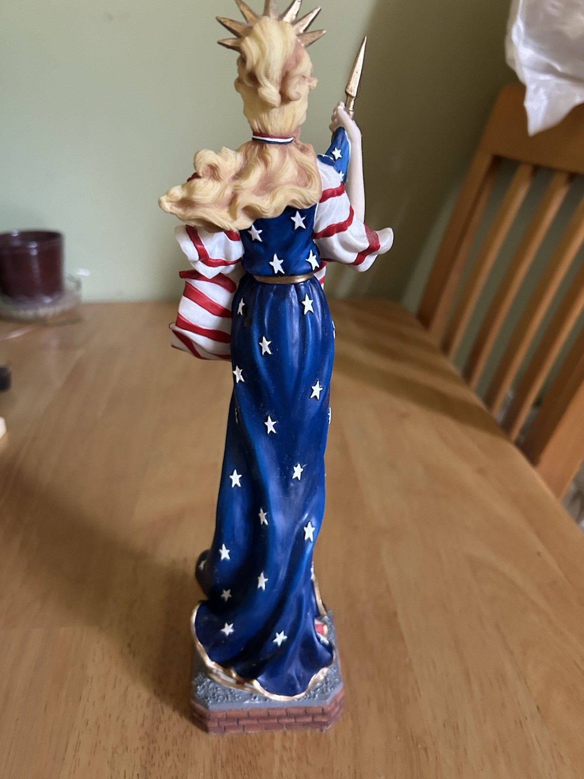 Lenox Lady Liberty Patriotic Figurine Flag Red White & Blue America 250
