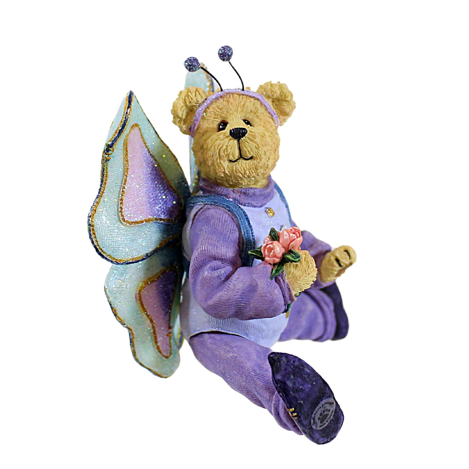 Boyds Bears 4.50In Flutterby, Resin, Shoe Box Bear Butterfly 3255