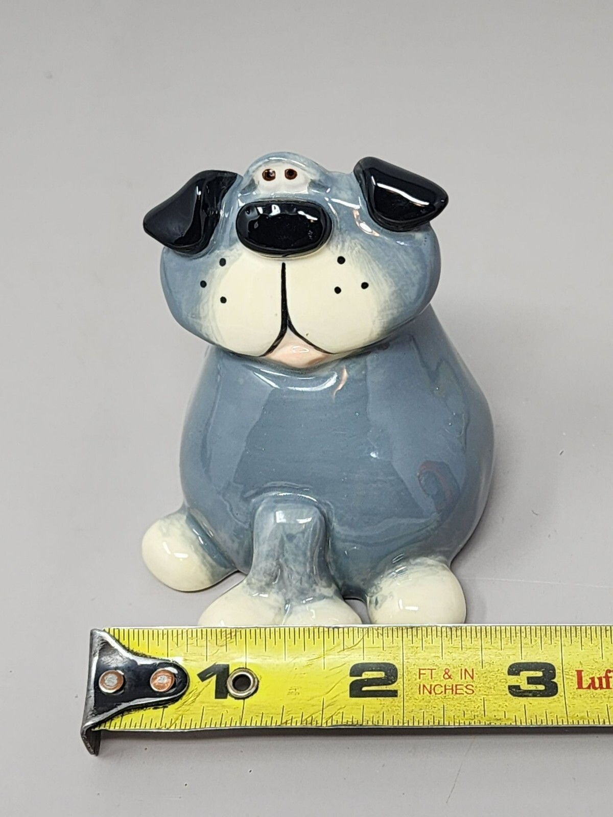 Vintage Douglas Russ Signed Berrie Porcelain Dog Kitchy Unique