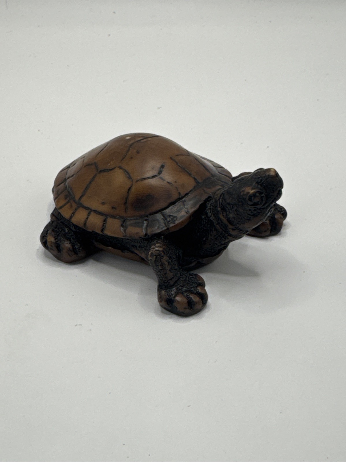 Small Red Tortoise Land Turtle Figurine Tropical Rainforest Resin Animals Figure