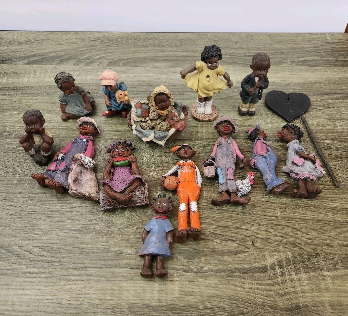 VTG Sarah’s Attic Black History Collection , Lot Of 13 People Figurines USA Made