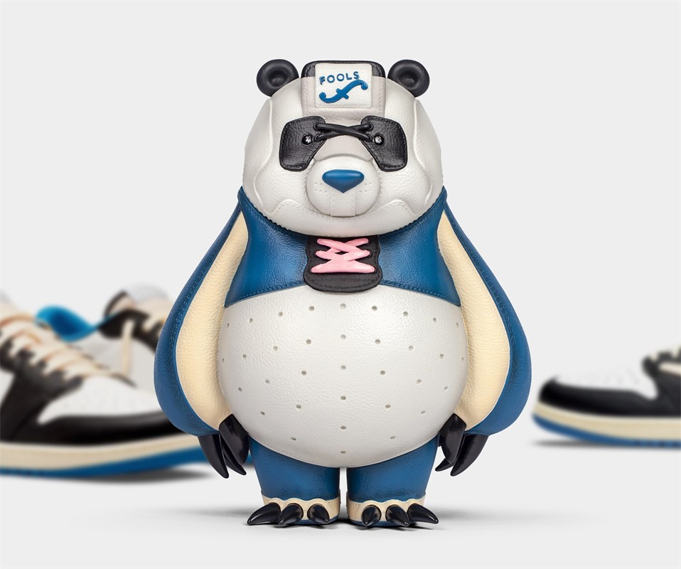 Fools Paradise KAKKOII TAIKETSU PANDA NAVY Fashion Model GK Limited Statue 26cm