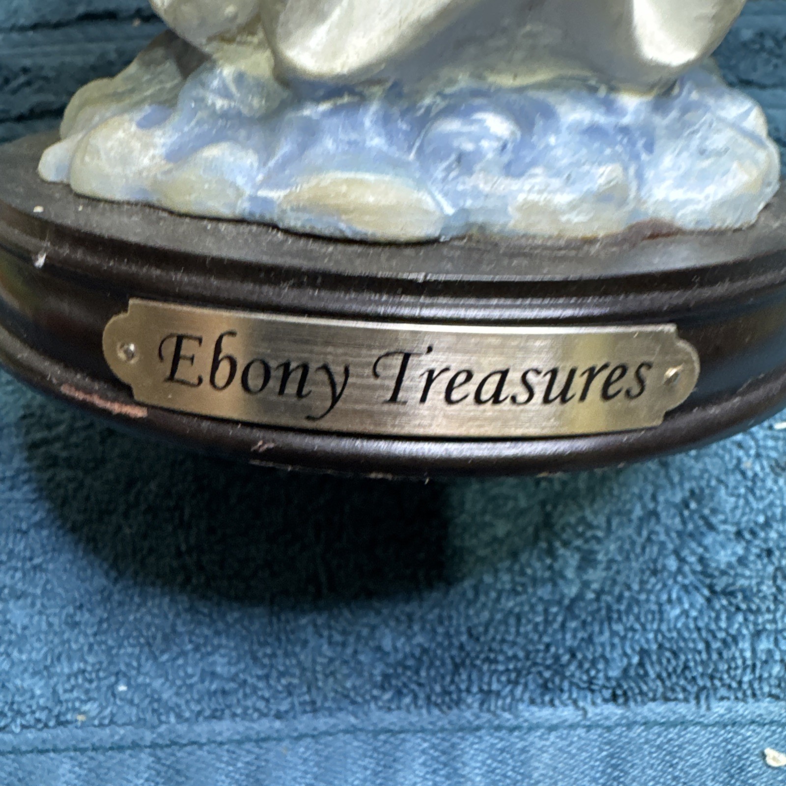 Ebony Treasures Black African American Guardian Angel