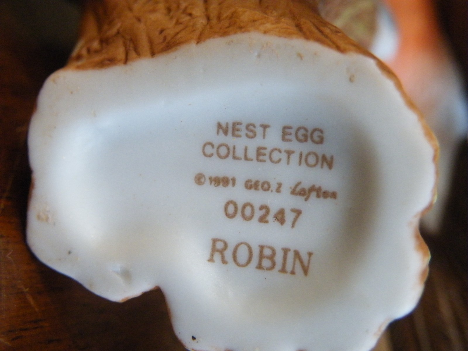 Vintage Lefton Robin Figurine Nest Egg Collection 00247 – 4-5/8″ Tall – FREESHIP