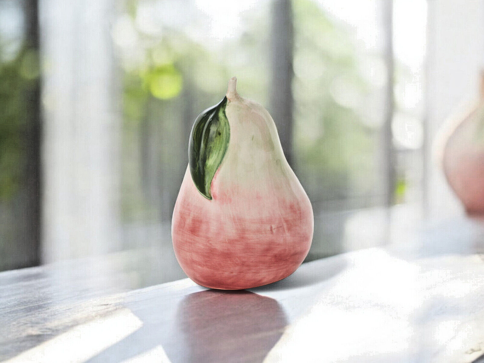 New Accent Decor 6.5″ Ceramic Anjou Pear Harvest Food Figurine Hand Painted