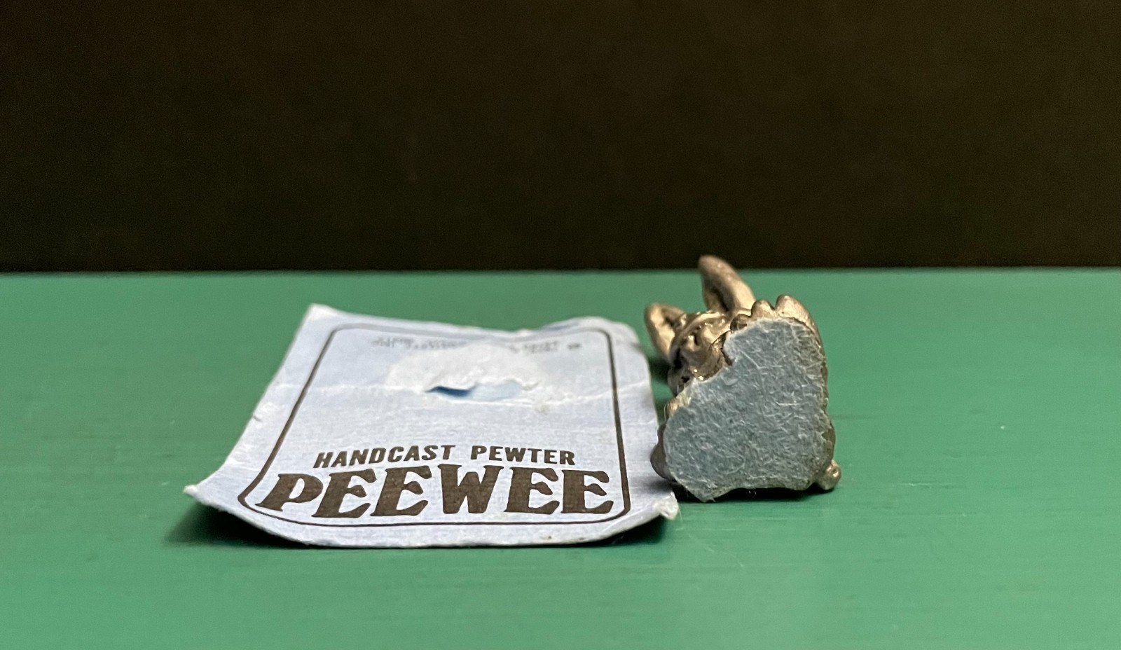 Michael Ricker Pewter Peewee Bunny Rabbit Animal Wildlife Diorama Art Figurine