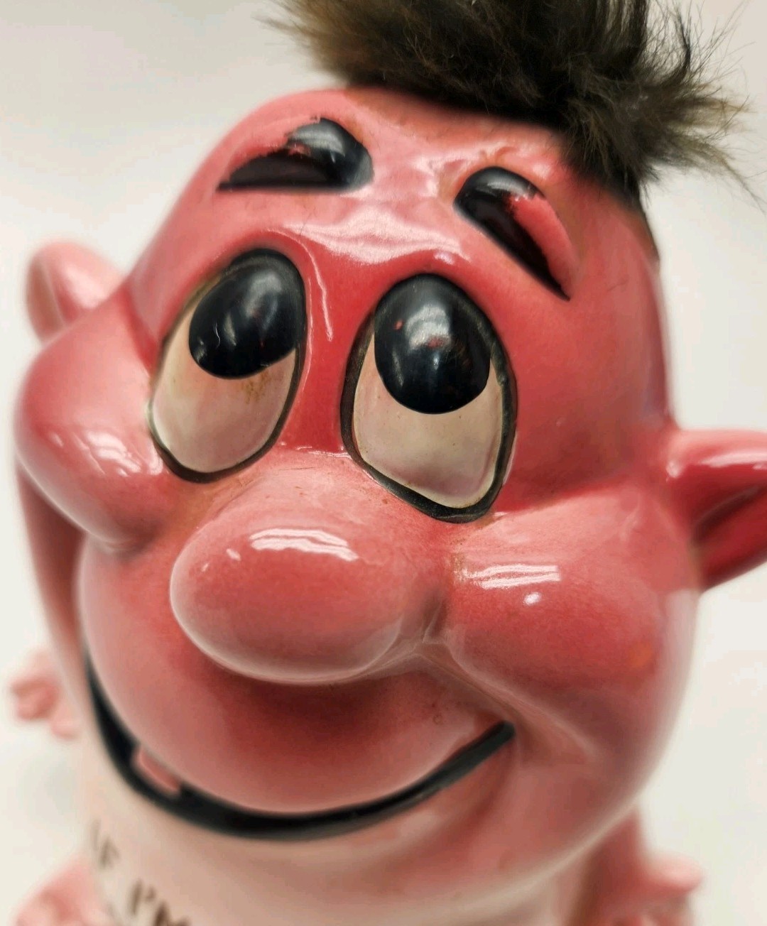 1960’s OriginJapan Kreiss Psycho Ceramics “Empty Headed” Ceramic Bank W/ Stopper
