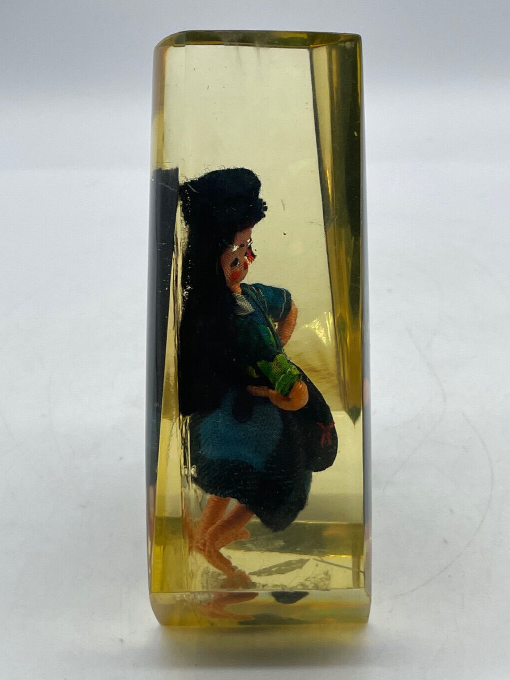 Portugal Varnia Girl Doll Resin Acrylic Paperweight Figure