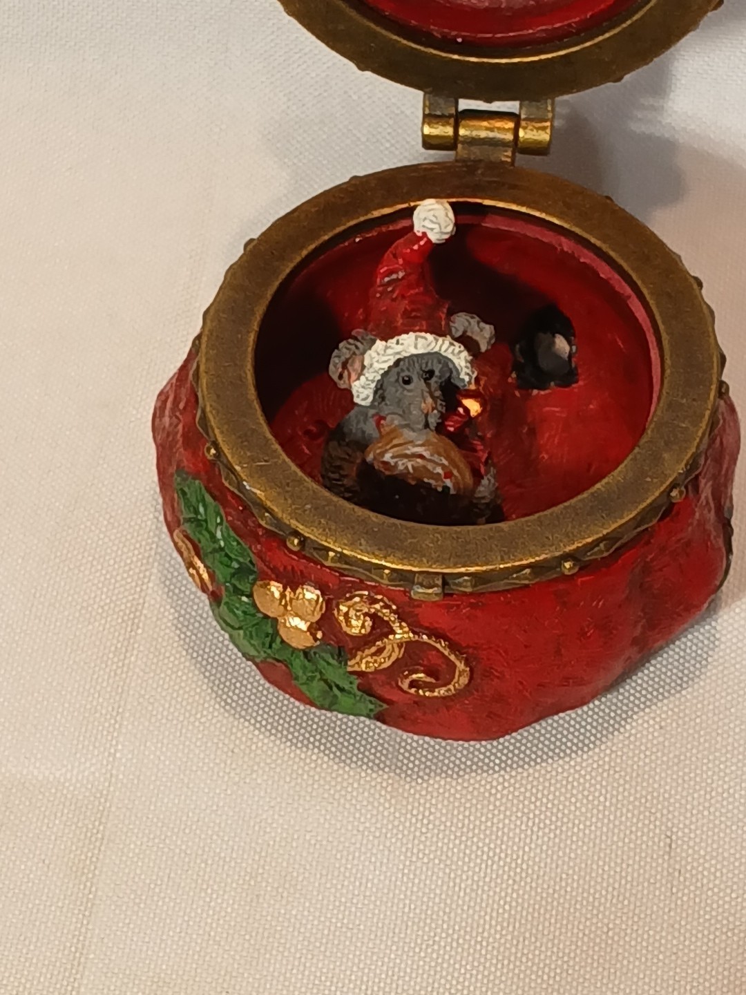 Boyds Bears Christmas Treasure Box Santa Toy Bag with Frazier McNibble RARE