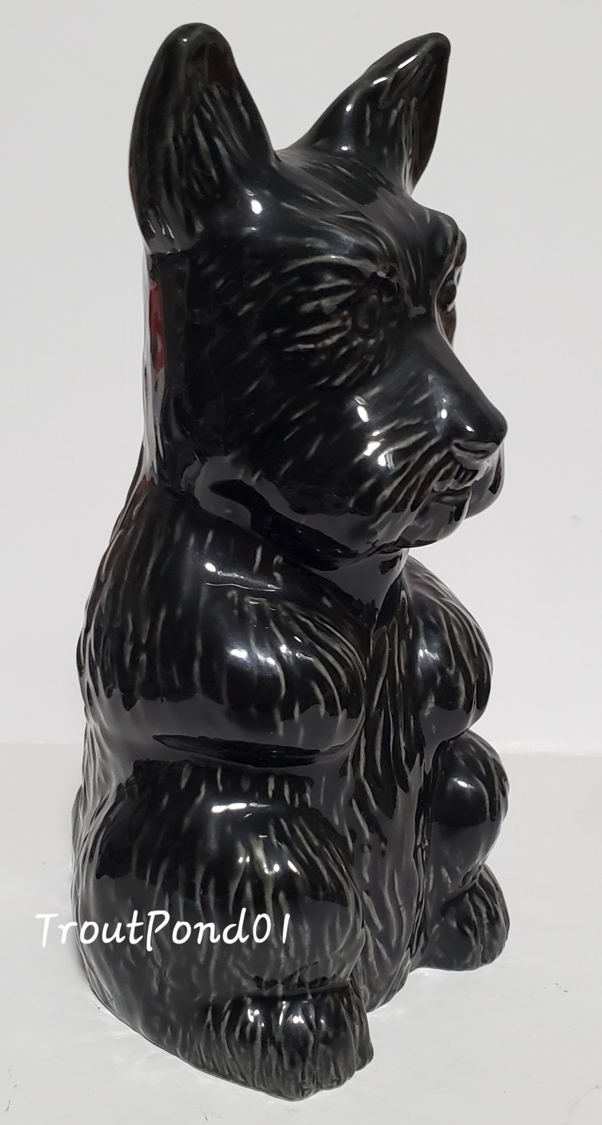 Wade Scottie Dog Scottish Terrier Porcelain Money Box Piggy Bank Blow-Up 1999