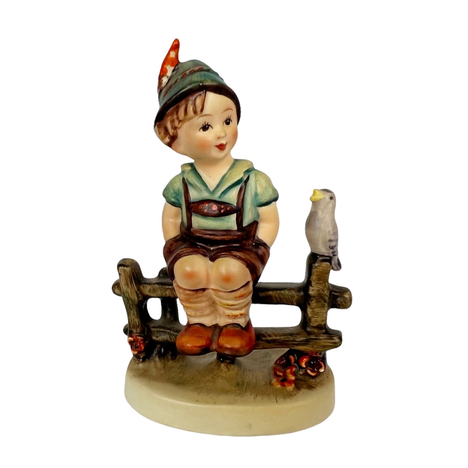 Hummel Goebel #111/1 “Wayside Harmony” Boy On Fence TMK-2 (1950-1959)