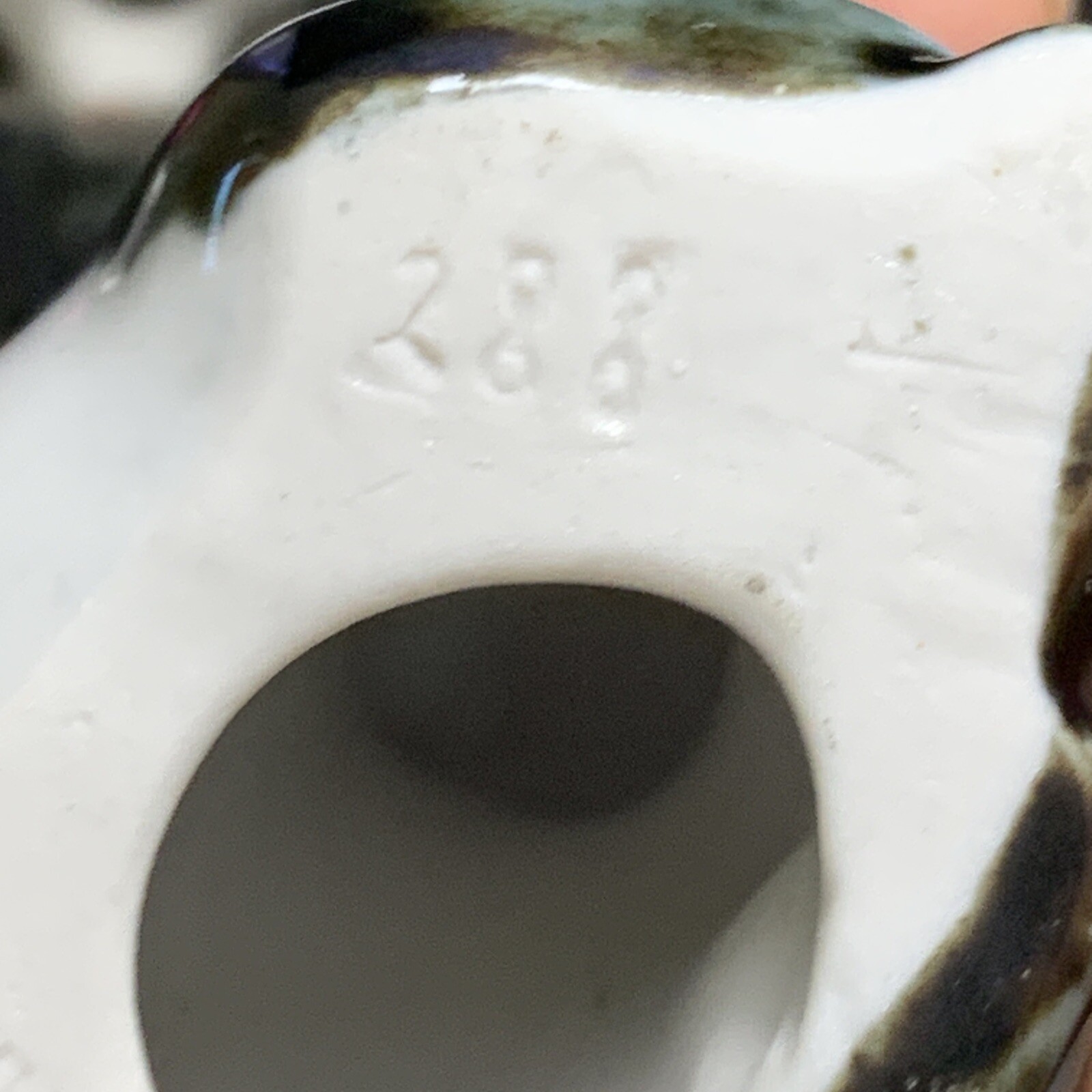 Vintage set of 3 PANDA BEARS ceramic figurines Marked China Numbers Wildlife