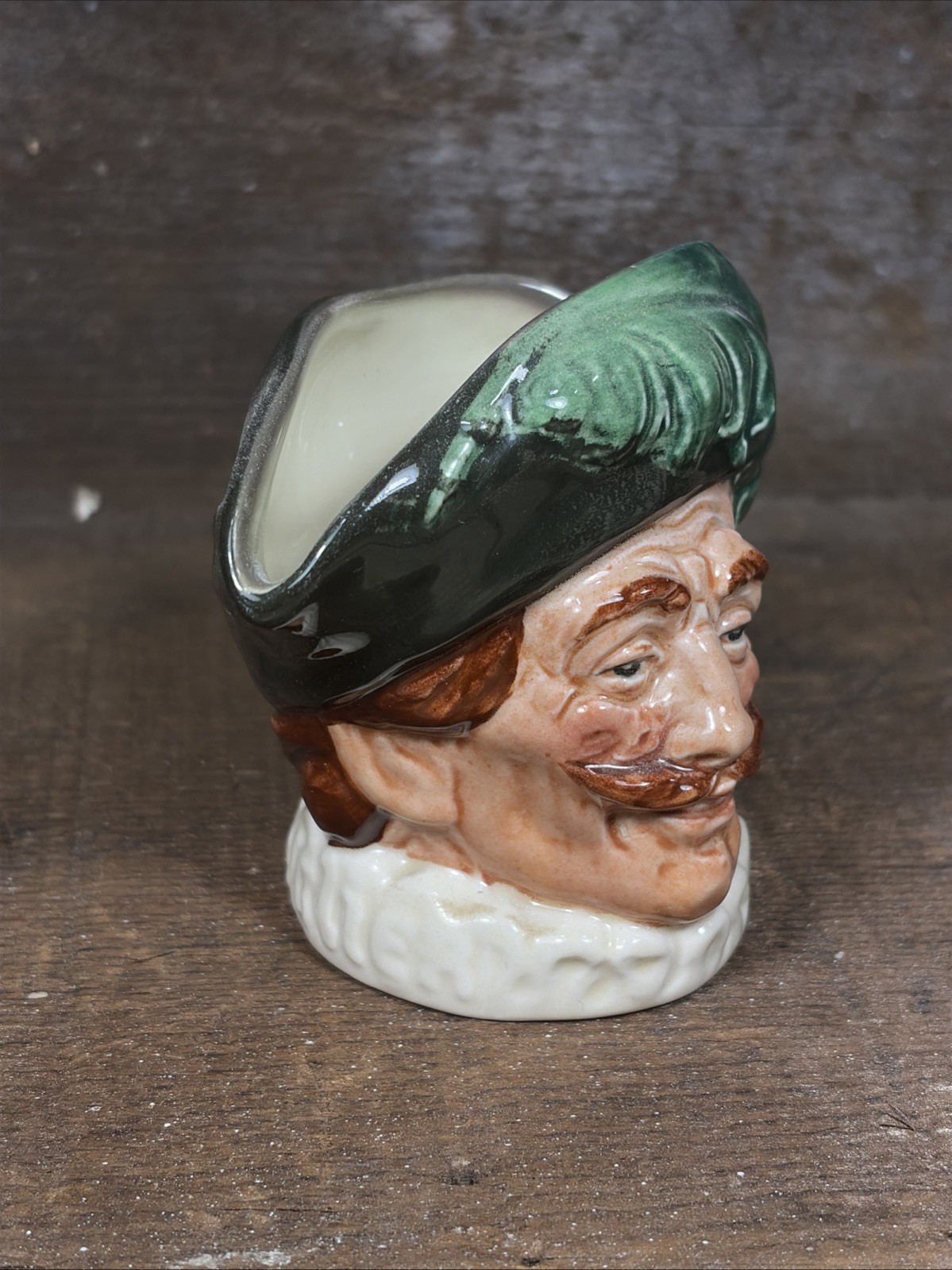 Royal Doulton Character Jug The Cavalier 3.5” Small 1940s A Stamp Logo