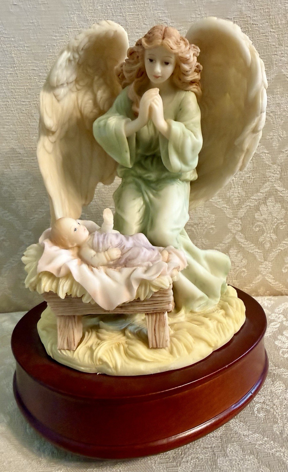 Roman Seraphim Classics Francesca Loving Guardian Angel Music Box 1993 Retired
