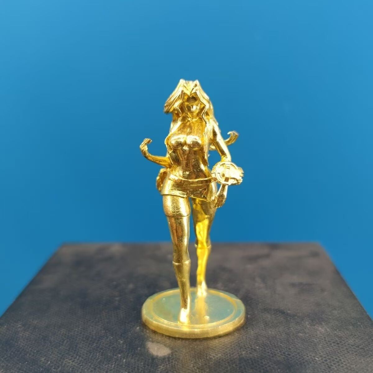 Brass sexy fashion shorts beautiful girl animation anime model decorations