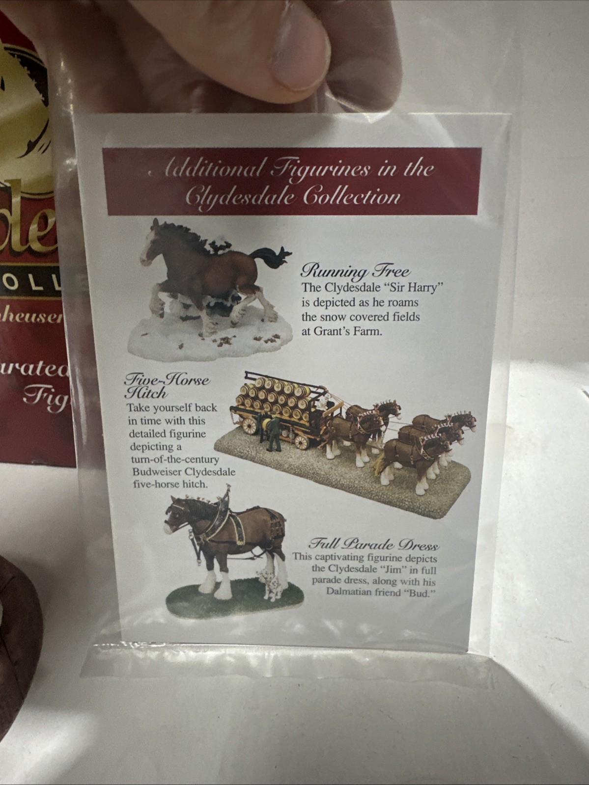 2000 ANHEUSER-BUSCH The Clydesdale Collection SEPERATED AT BIRTH w/ Box + COA