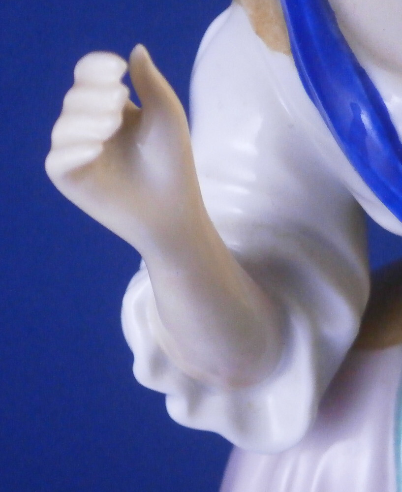 Vintage Augarten Wien Porcelain Lady Figure Figurine Porzellan Figur Vienna