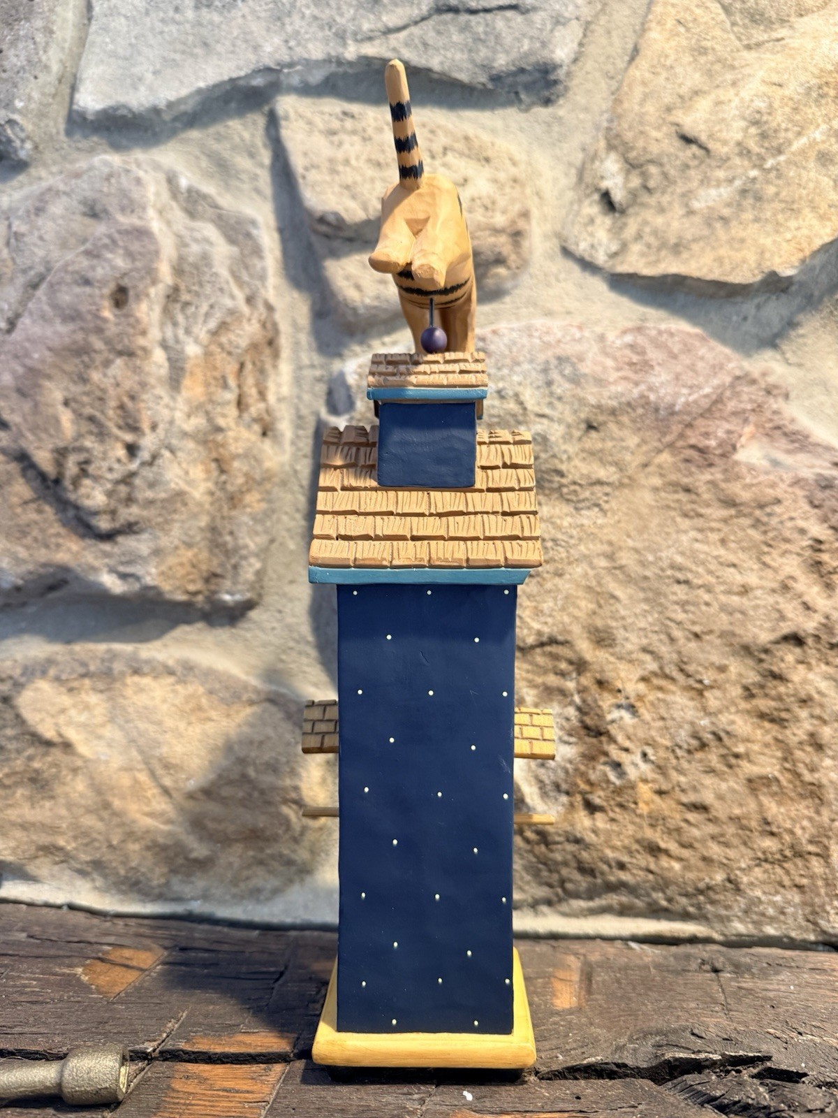 Williraye Studio WW4202 Birdhouse Cat Music Weathervane 1999 Folk Art Retired