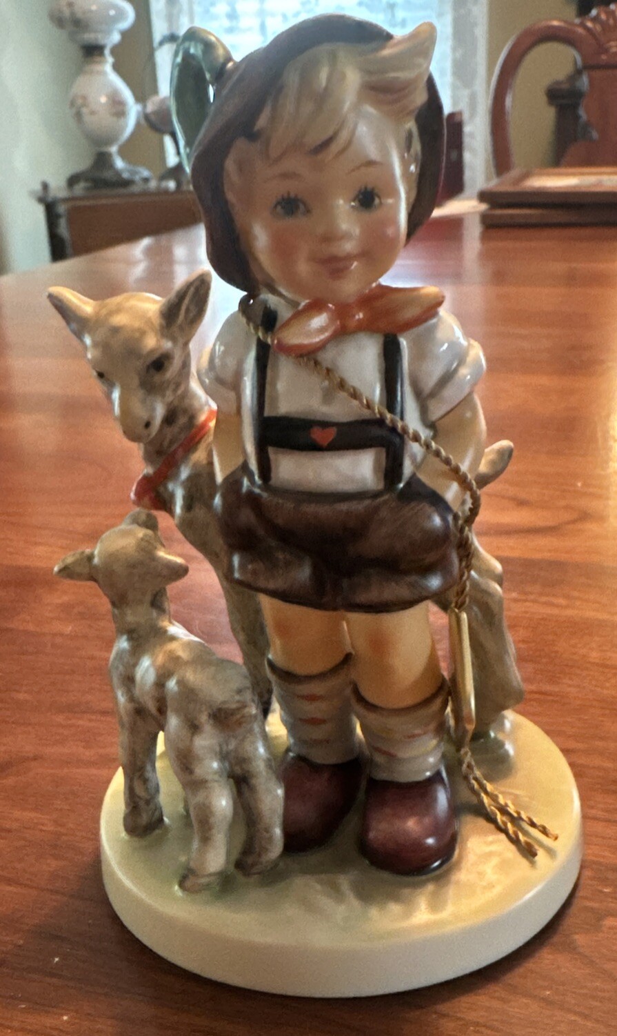 MJ Hummel Little Goat Herder, Goebel #1689 50th Anniversary 2001, 5 1/4” + Box