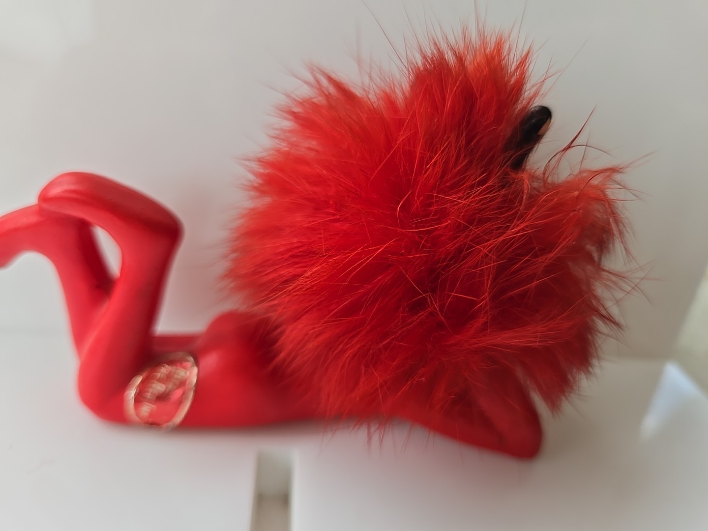 Little Devil Vintage Figurine Red Fur Napco Lefton Kitsch 1950s Japan Rita