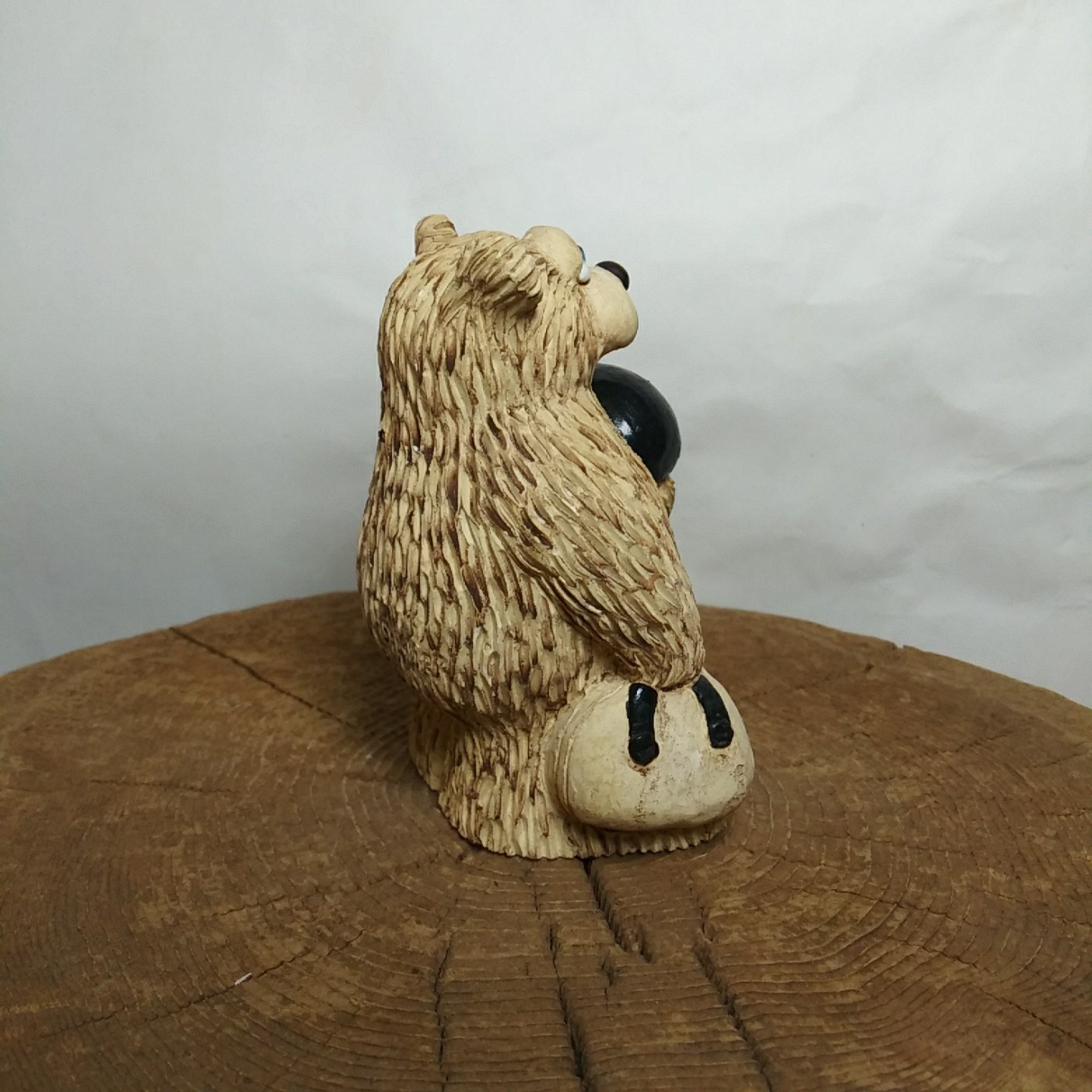Imitating Life Figurine Going Bowling Bear Sheila Phillipp Handmade In USA