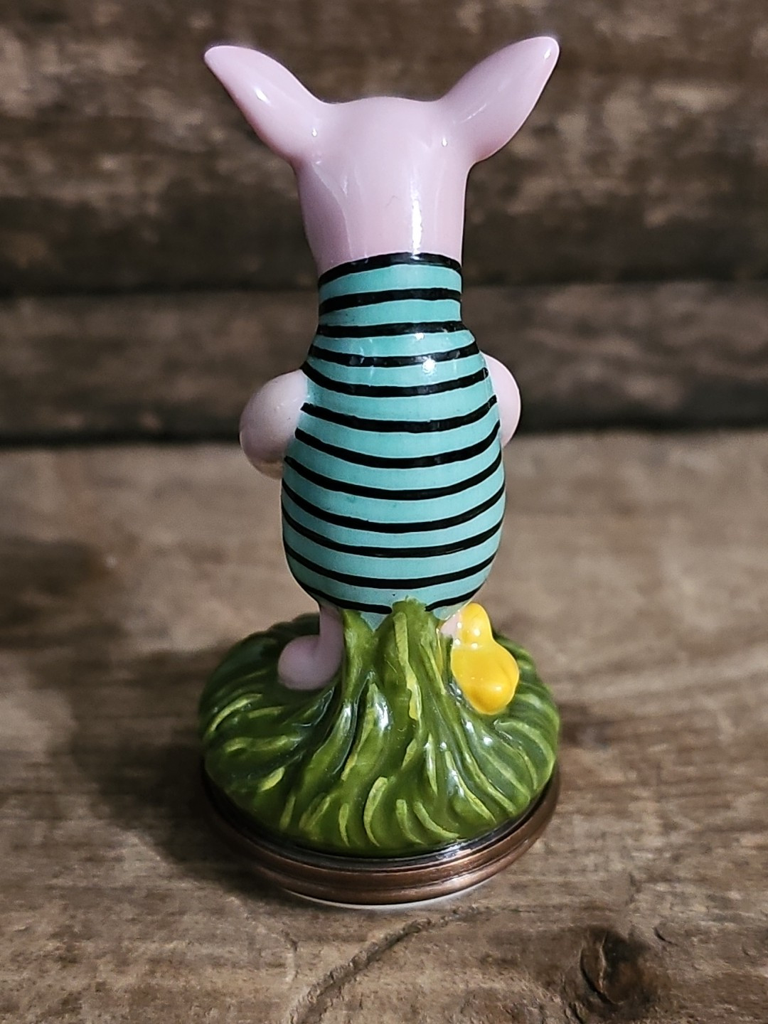 Halcyon Days ~Winnie the Pooh’s ~ PIGLET Enamel Bonbonniere #11 Figurine