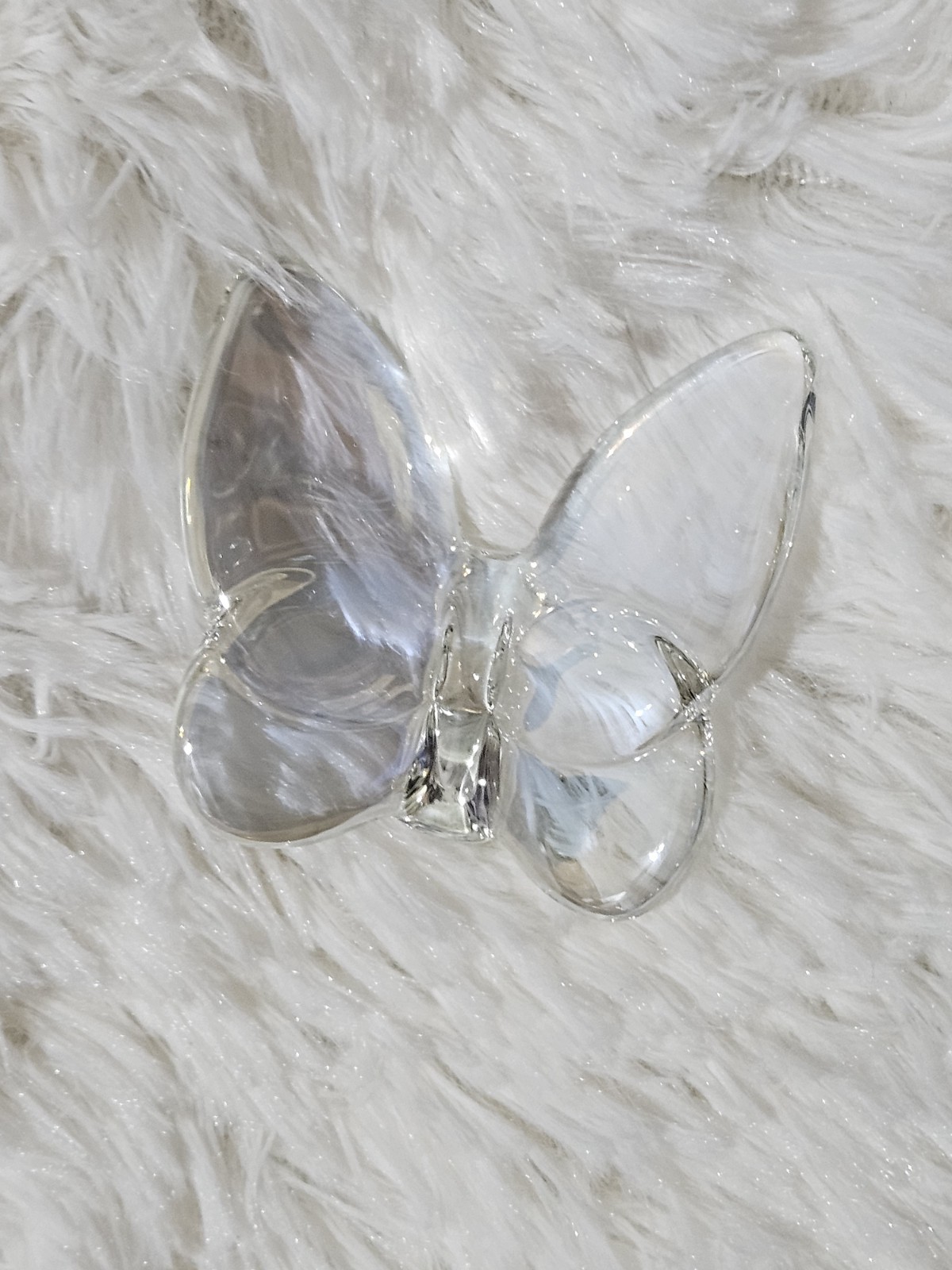 NIB Iridescent Glass Crystal Butterfly AB
