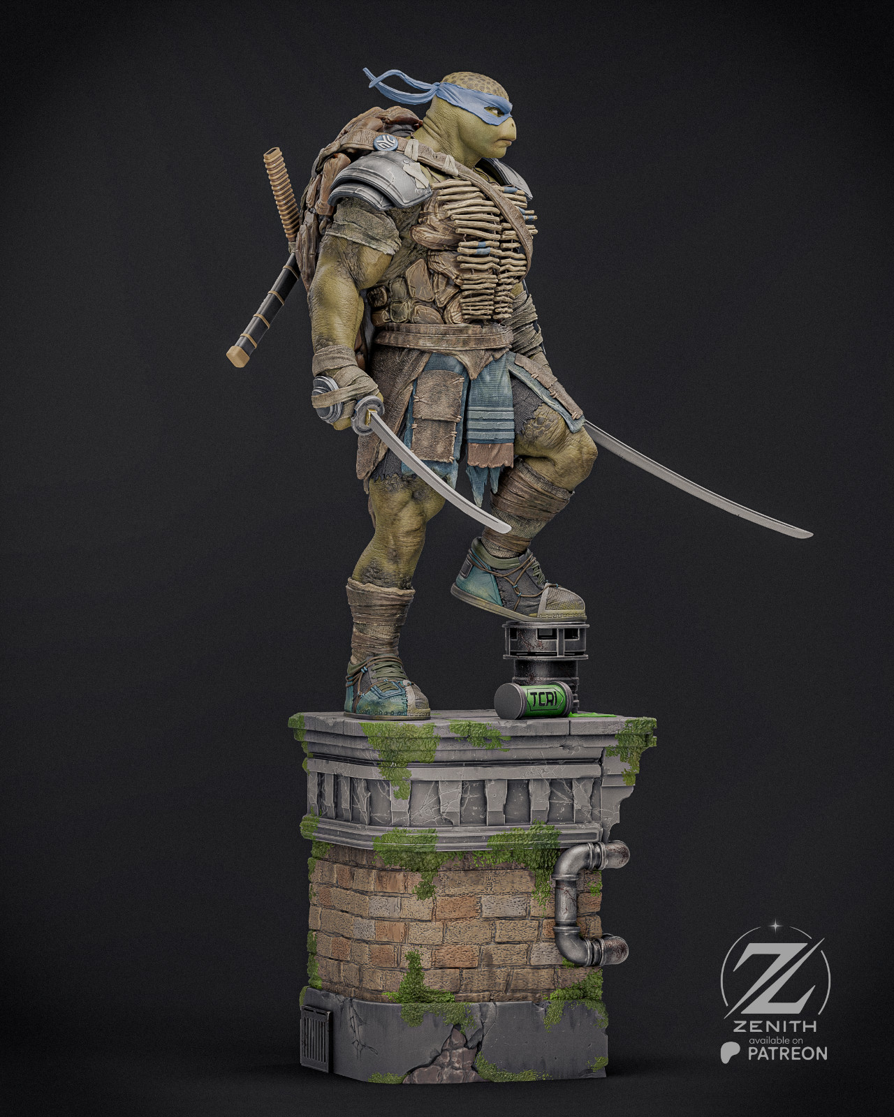 Leonardo | TMNT | Zenith | UNPAINTED | 1/8 Scale Resin Kit