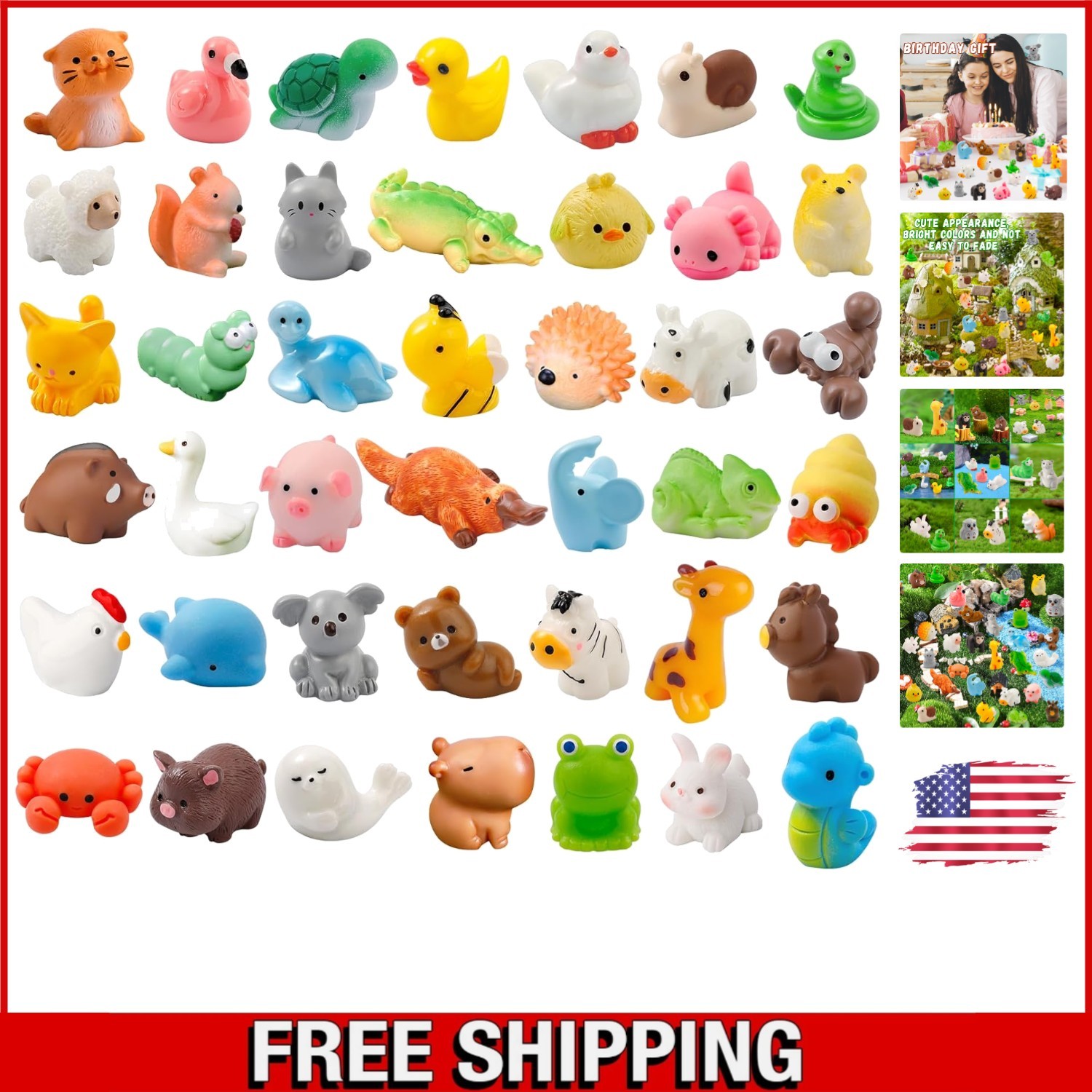 Creative Mini Resin Animals – 42 Styles for Artsy Individuals and Parties