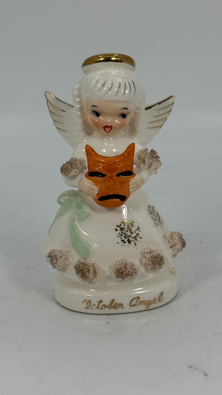 VTG NAPCO OCTOBER ANGEL Figurine #1294 Halloween Mid Century Kitsch