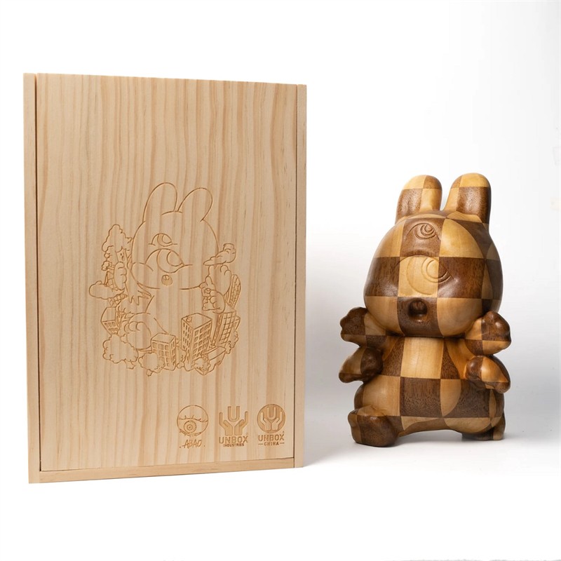 UNBOX ABAO WOODEN RAABIIT Collectibles Limited Fashion Figurine 22cm New Stock