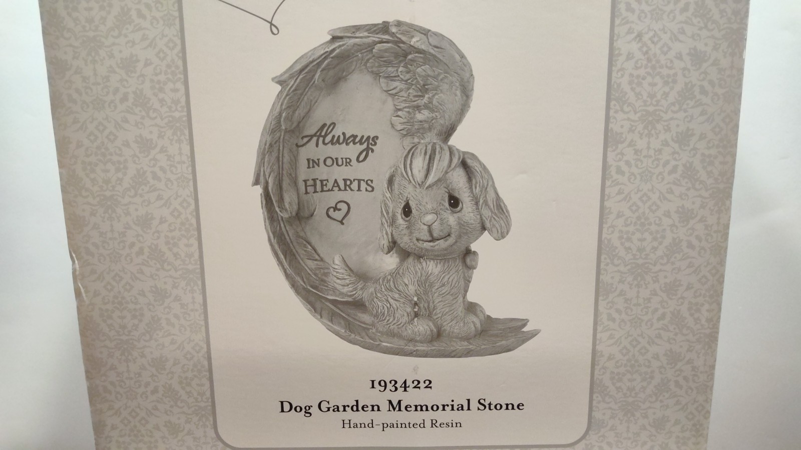 Precious Moments Resin – Always in our Hearts Dog Garden Memoria Stone