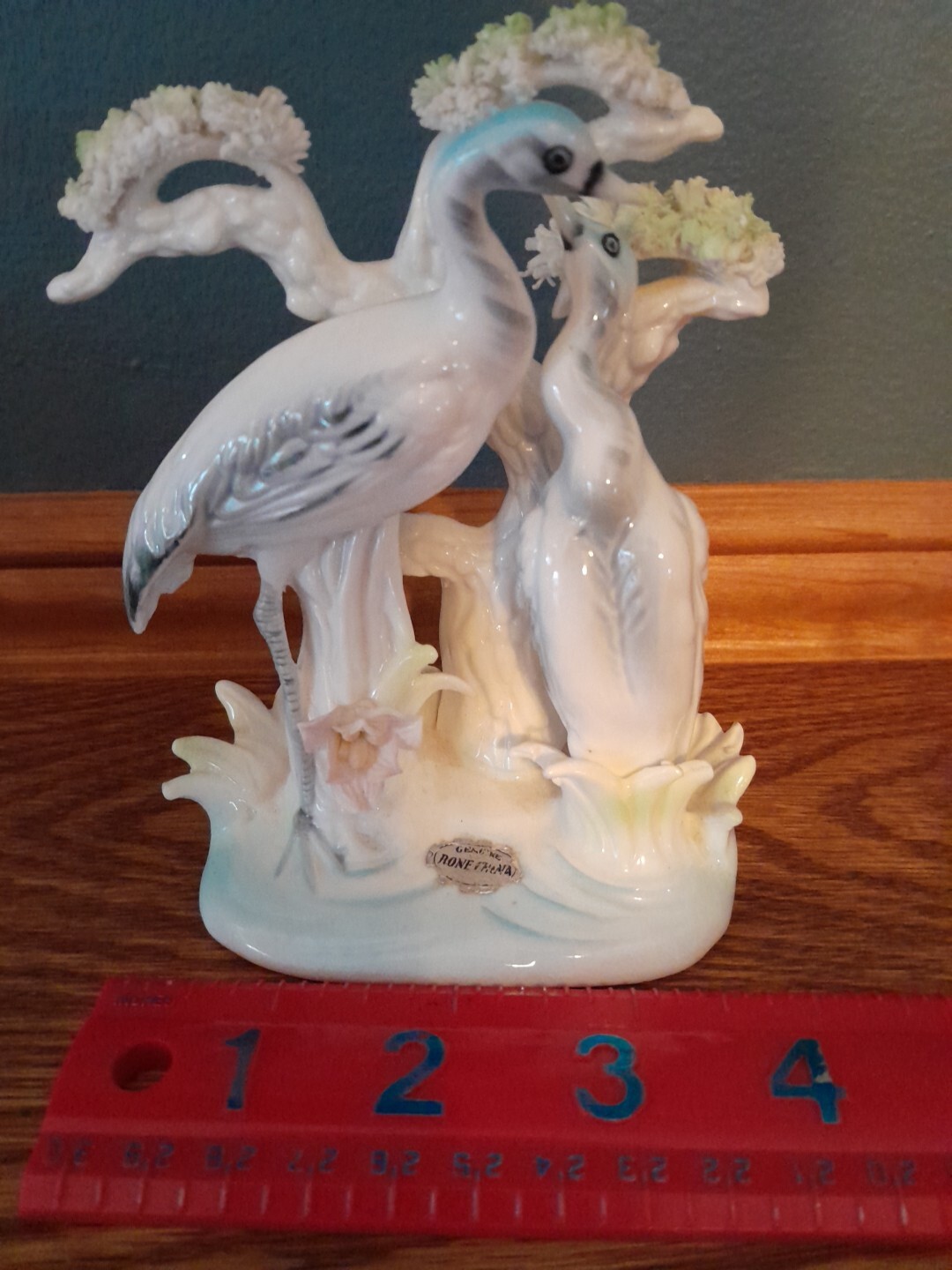 VINTAGE UCAGCO BONE CHINA EGRET BIRD FIGURINE, MADE IN JAPAN, NICE CONDITION!