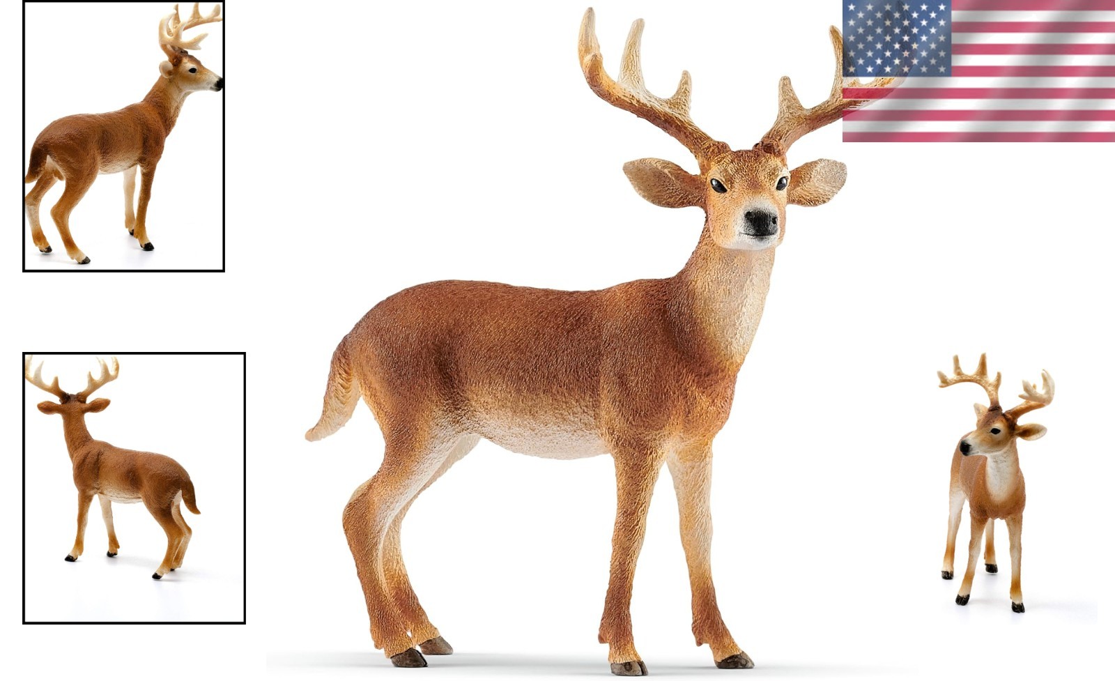 Children’s Wild Life White-Tailed Buck Figurine – Perfect for Imaginative Play