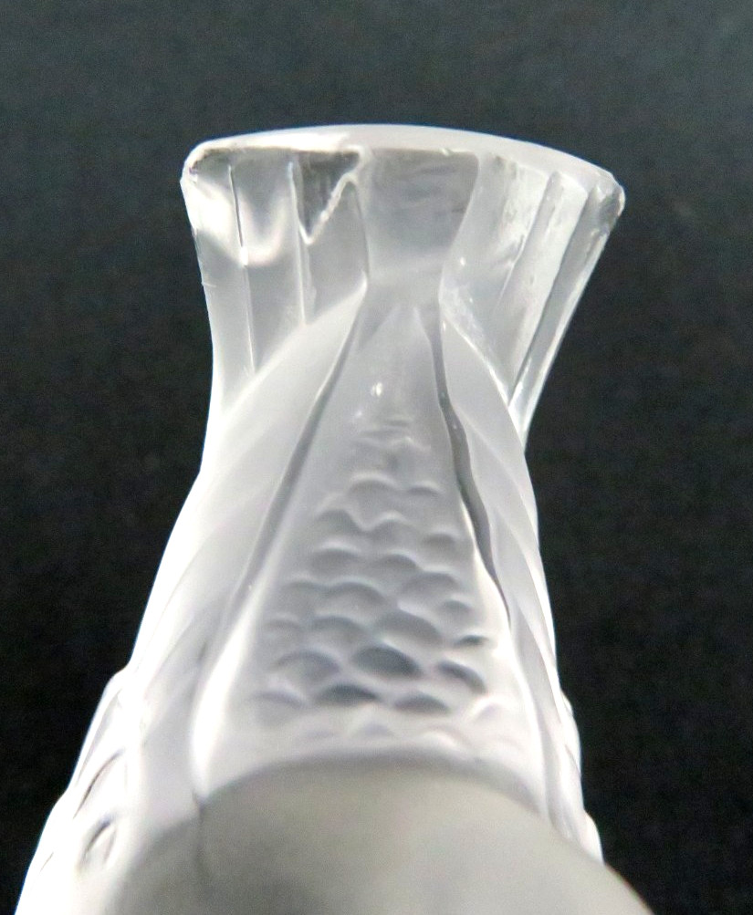 Lalique France Crystal LOVEBIRDS Figurine ~ Signed ~ As Is