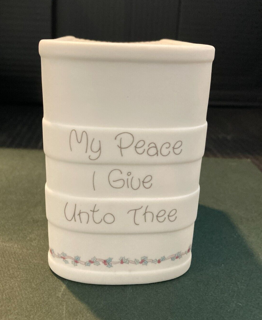 VTG 1988 Precious Moments Enesco Bank MY PEACE I GIVE UNTO THEE- Boxed- New