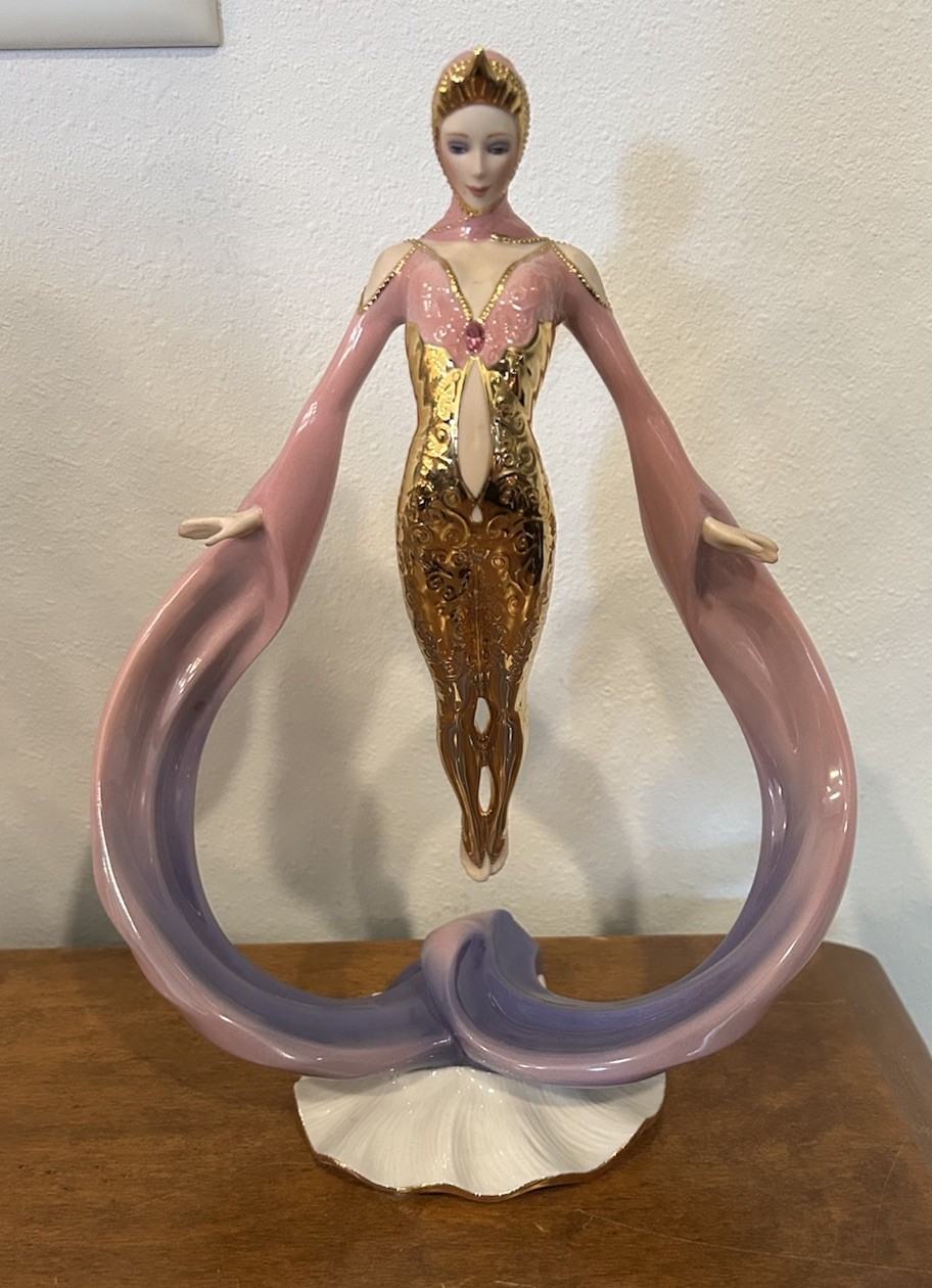 The Franklin Mint Hand-Painted Figurine Daybreak in Gold Limited Edition