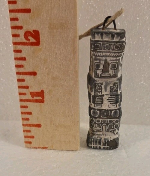 Inca Deity Stone/Chalkware Statue Totem Pendant Cusco Peru