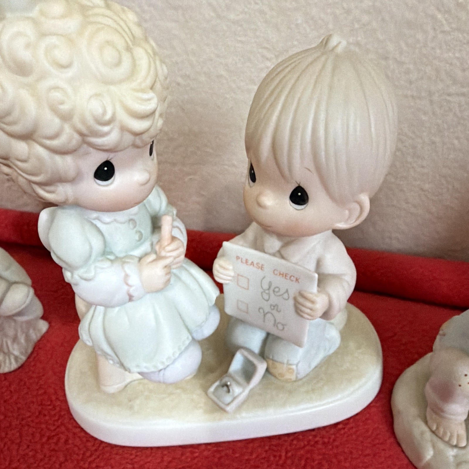 Enesco Precious Moments Porcelain Figurine Lot of 8 Angel People Multicolor