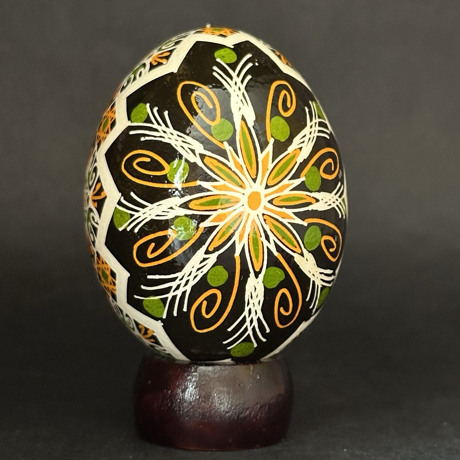 Real Ukrainian Pysanky.Chicken Hand Made Hutsul Pysanka. Easter Eggs.