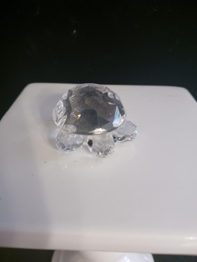 Swarovski Crystal TURTLE, TORTOISE Figurine Retired Max Schreck 1-1/2″ long