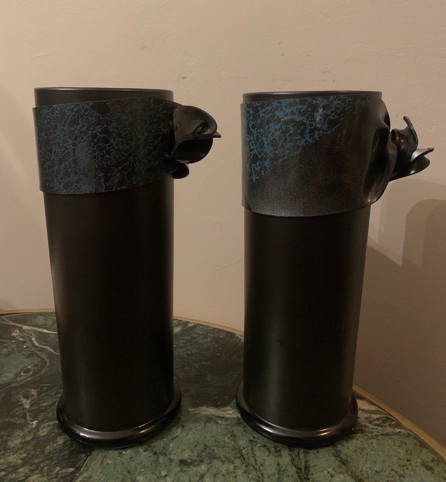 Lindt-Stymeist Matte Glazed Black Ceramic Made In Japan 1980-1990