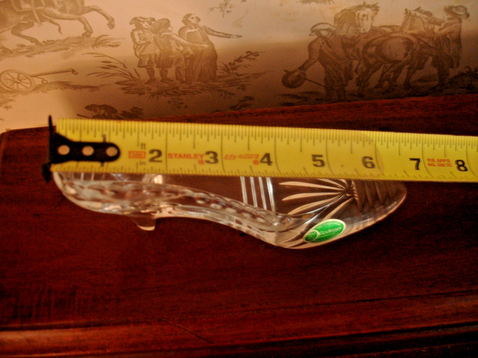 Godinger Lead Crystal Cinderella Slipper Figurine Germany