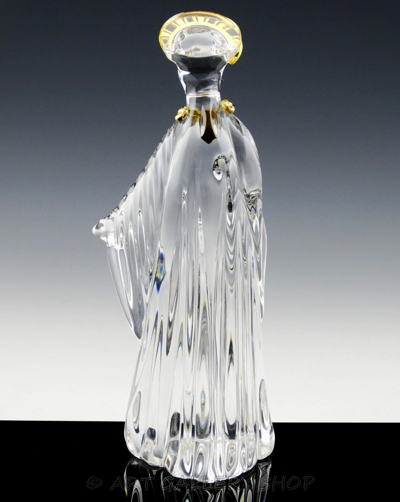 Gorham Germany Crystal CHRISTMAS NATIVITY WITH GOLD HOLY FAMILY MARY ONLY