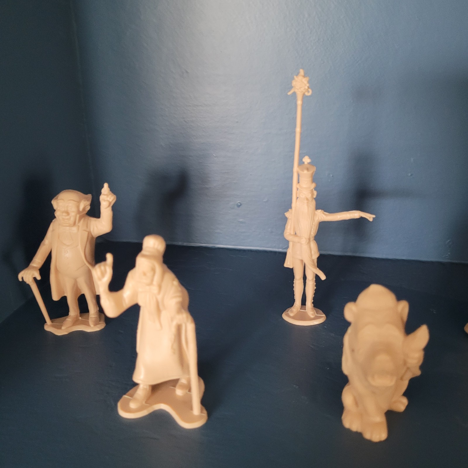Wizard of 9 Oz Figurines Set MGM 1967 Used Excellent Condition Oz Kins Free Ship