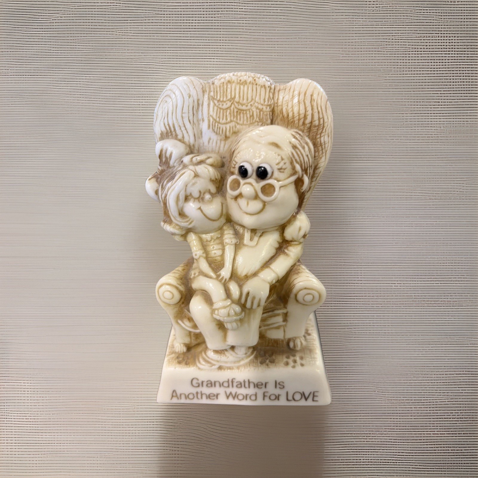 Grandfather Is Another Word for Love Figurine Vintage Gift From Granddaughter