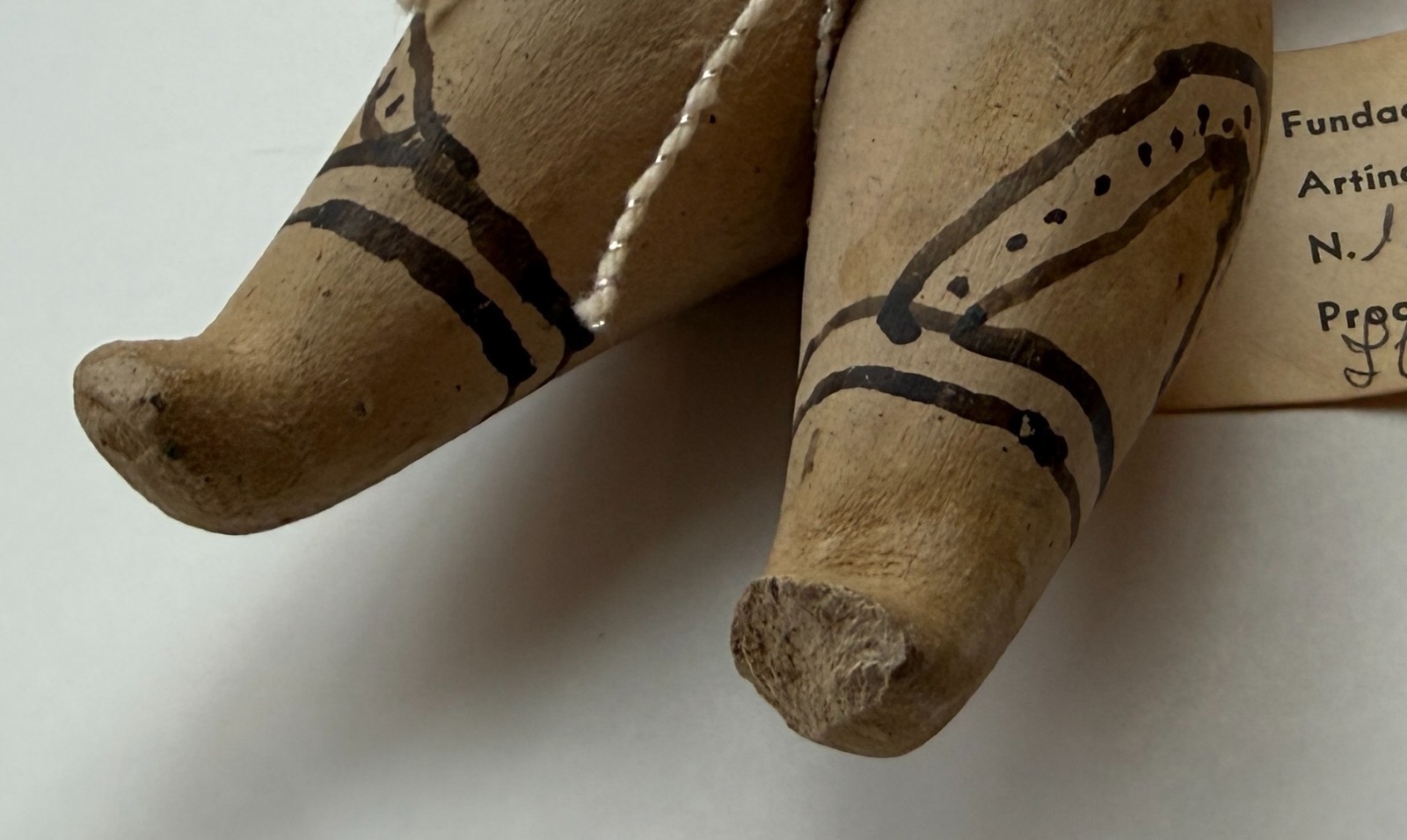 EXC Old Karajá Clay Ritxoko Doll Traditional Fertility Figure Female w FUNAI Tag